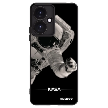 Picasee Μαύρη θήκη σιλικόνης για Xiaomi Redmi 13C 5G - Astronaut Big