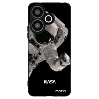 Picasee Μαύρη θήκη σιλικόνης για Xiaomi Redmi 13 4G - Astronaut Big