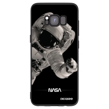 Picasee Μαύρη θήκη σιλικόνης για Samsung Galaxy S8 G950F - Astronaut Big