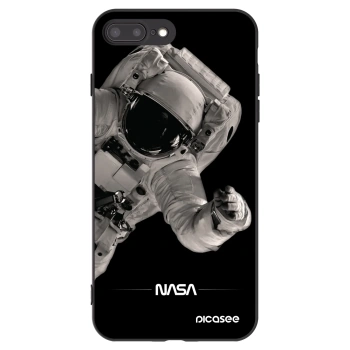 Picasee Μαύρη θήκη σιλικόνης για Apple iPhone 8 Plus - Astronaut Big