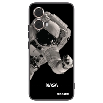 Picasee Μαύρη θήκη σιλικόνης για Motorola Moto G85 - Astronaut Big