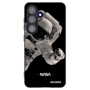 Picasee Μαύρη θήκη σιλικόνης για Samsung Galaxy S25 5G - Astronaut Big
