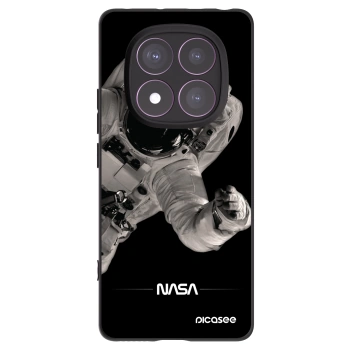 Picasee Μαύρη θήκη σιλικόνης για Xiaomi Redmi Note 14 Pro 4G - Astronaut Big