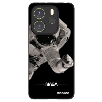 Picasee Μαύρη θήκη σιλικόνης για Xiaomi Redmi Note 14 4G - Astronaut Big