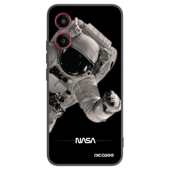 Picasee Μαύρη θήκη σιλικόνης για Motorola Moto G05 - Astronaut Big