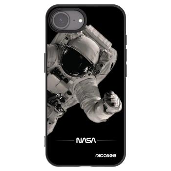 Picasee Μαύρη θήκη σιλικόνης για Apple iPhone 17e - Astronaut Big