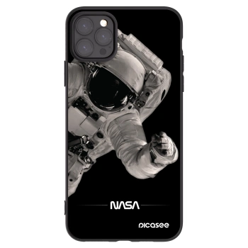 Picasee Μαύρη θήκη σιλικόνης για Apple iPhone 11 Pro Max - Astronaut Big