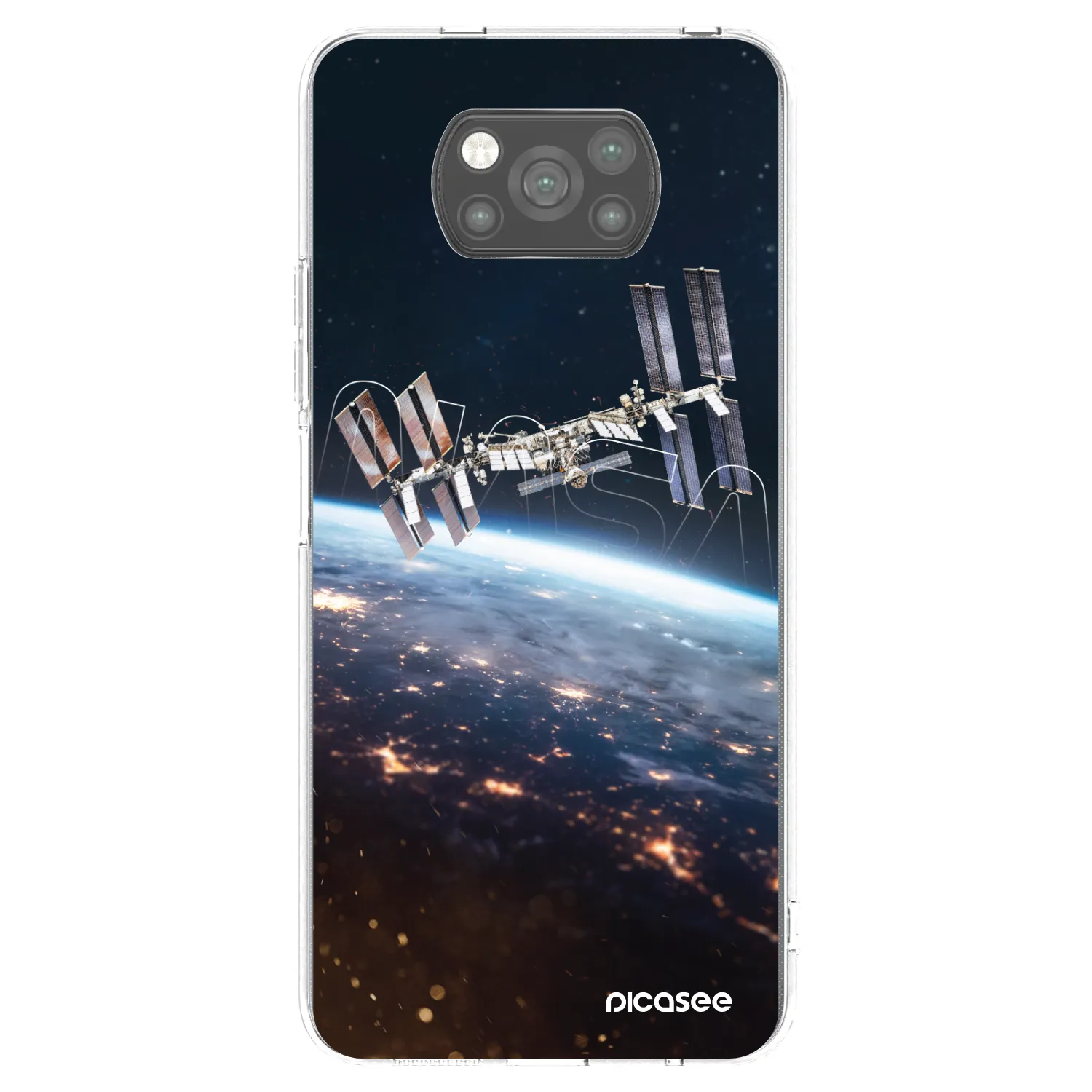 Picasee Μαύρη θήκη σιλικόνης για Xiaomi Poco X3 - Station