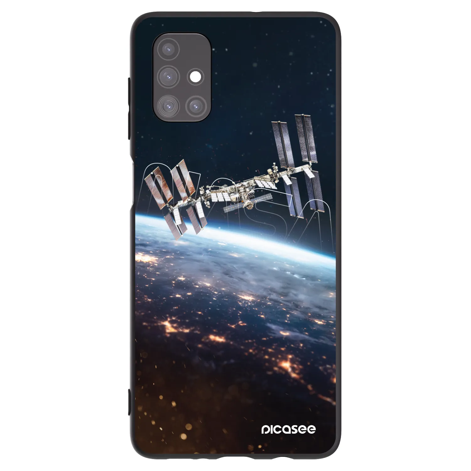 Picasee Μαύρη θήκη σιλικόνης για Samsung Galaxy M51 M515F - Station