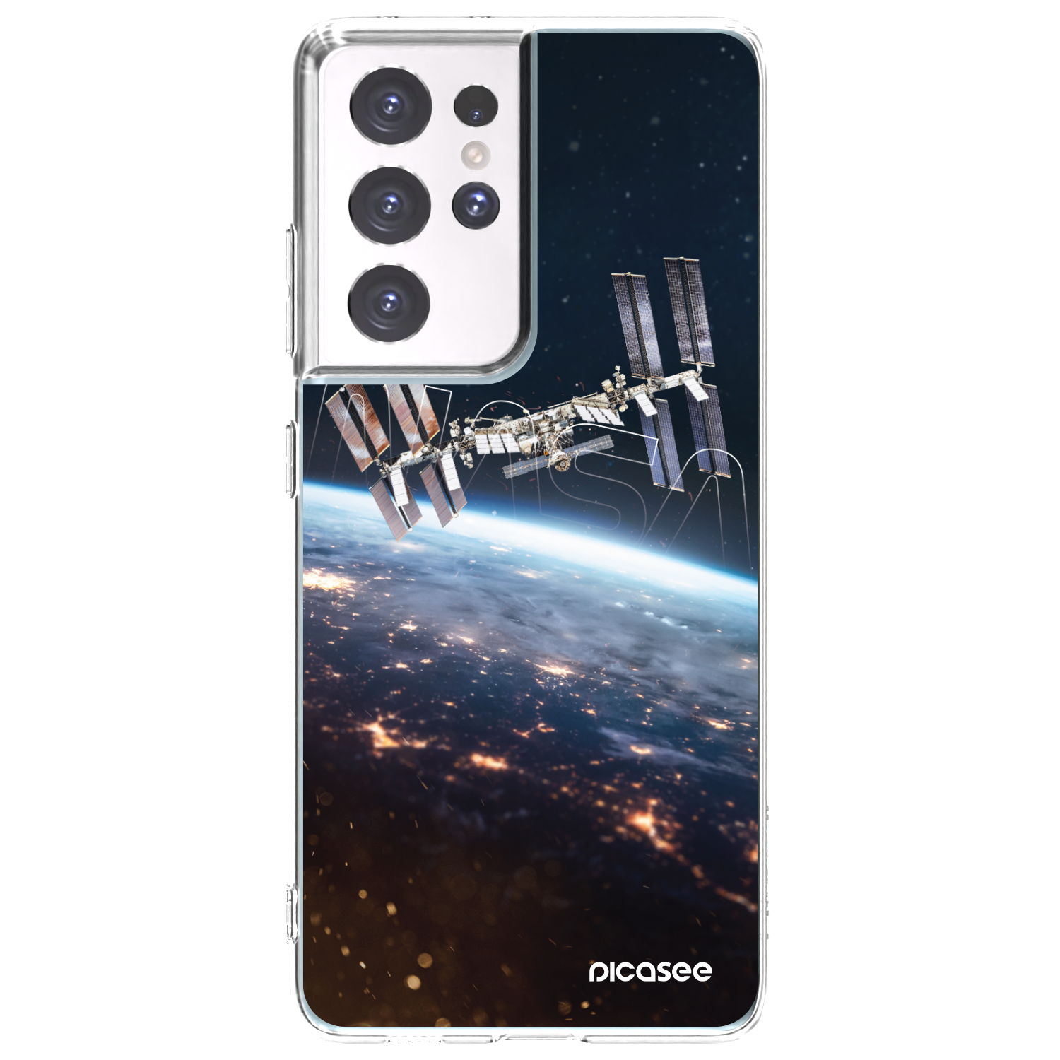 Picasee διαφανής θήκη σιλικόνης Samsung Galaxy S21 Ultra 5G G998B - Station