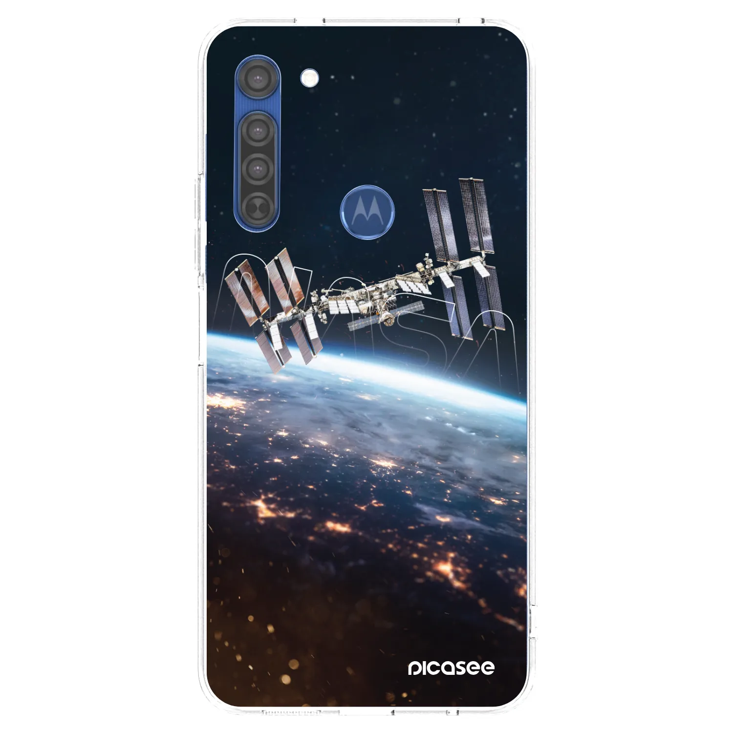 Picasee διαφανής θήκη σιλικόνης Motorola Moto G8 - Station