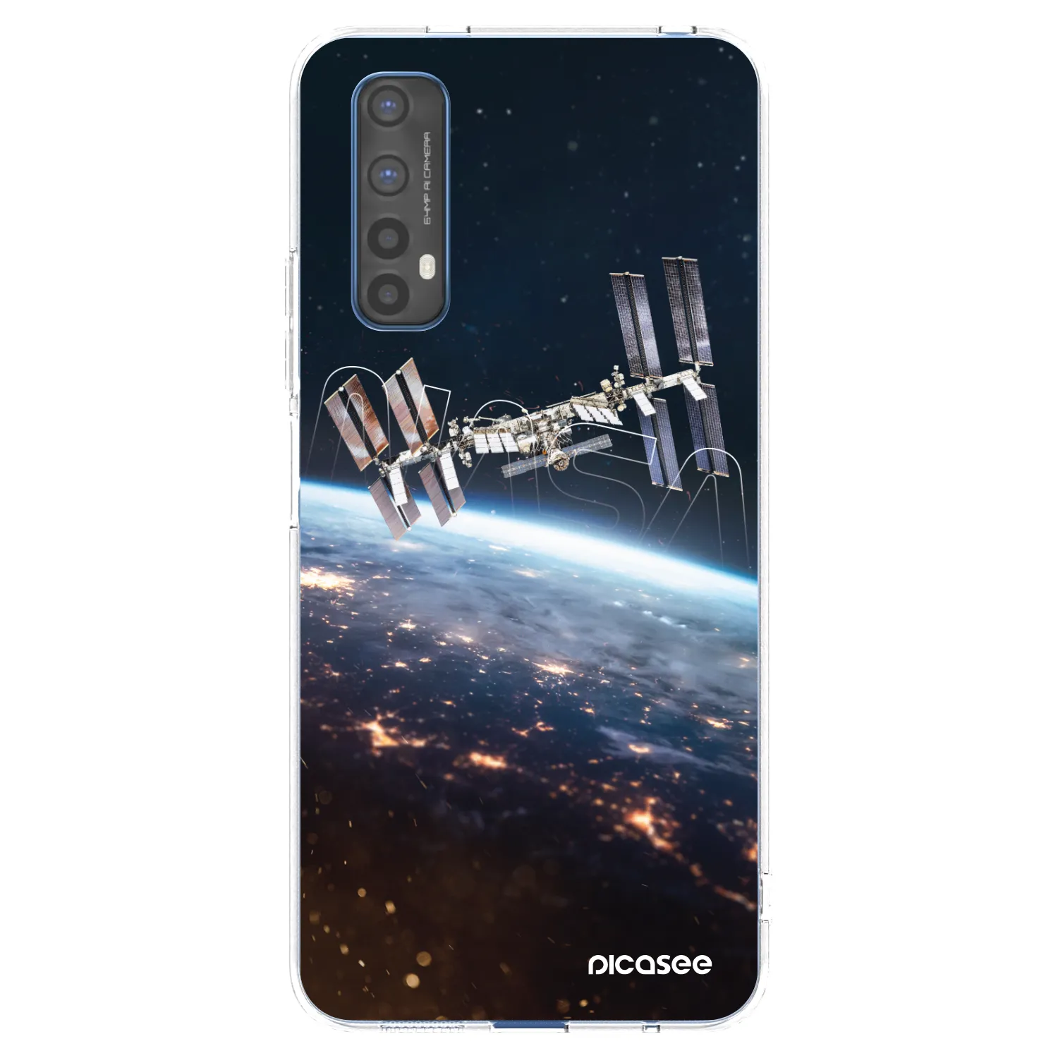 Picasee διαφανής θήκη σιλικόνης Realme 7 - Station