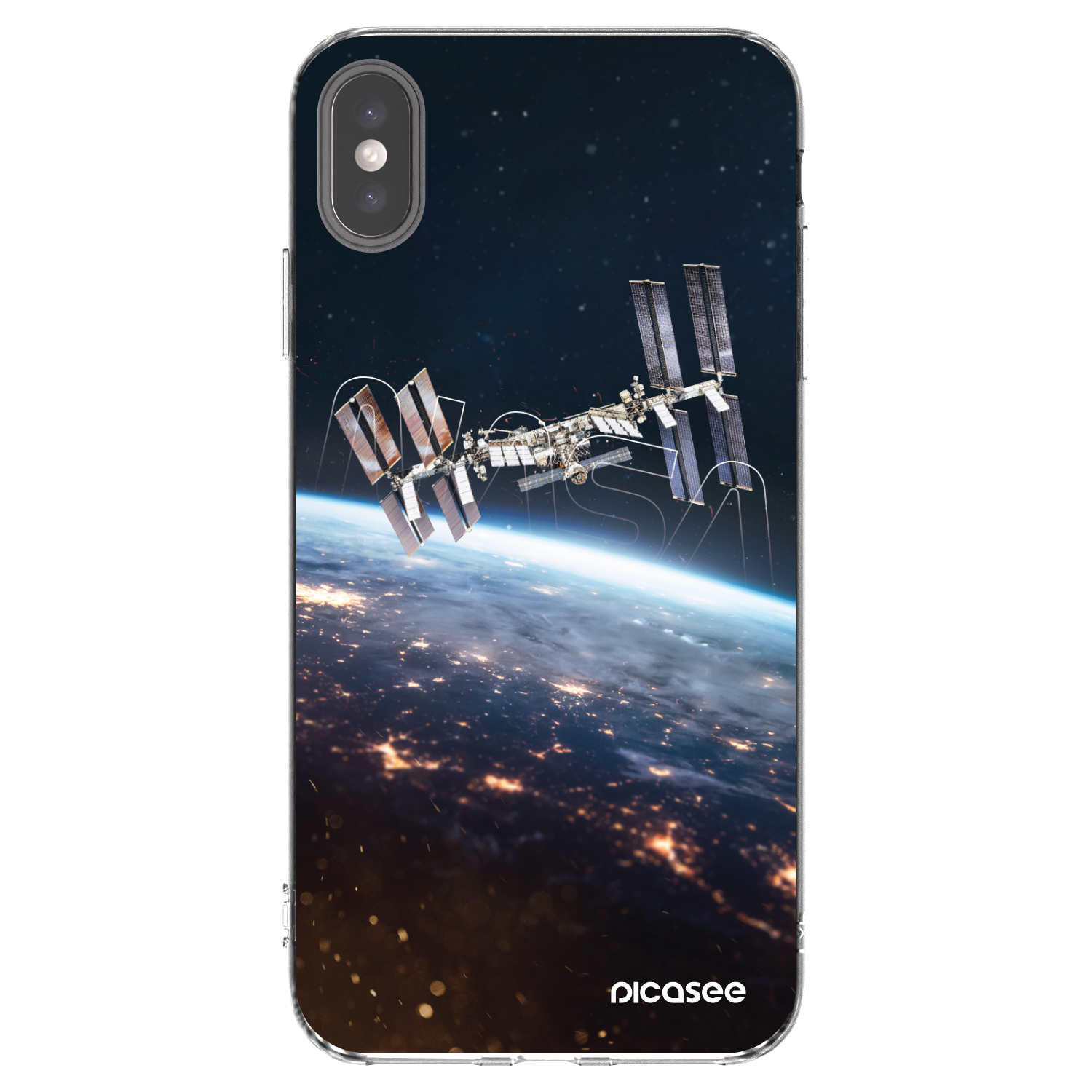Picasee διαφανής θήκη σιλικόνης Apple iPhone XS Max - Station