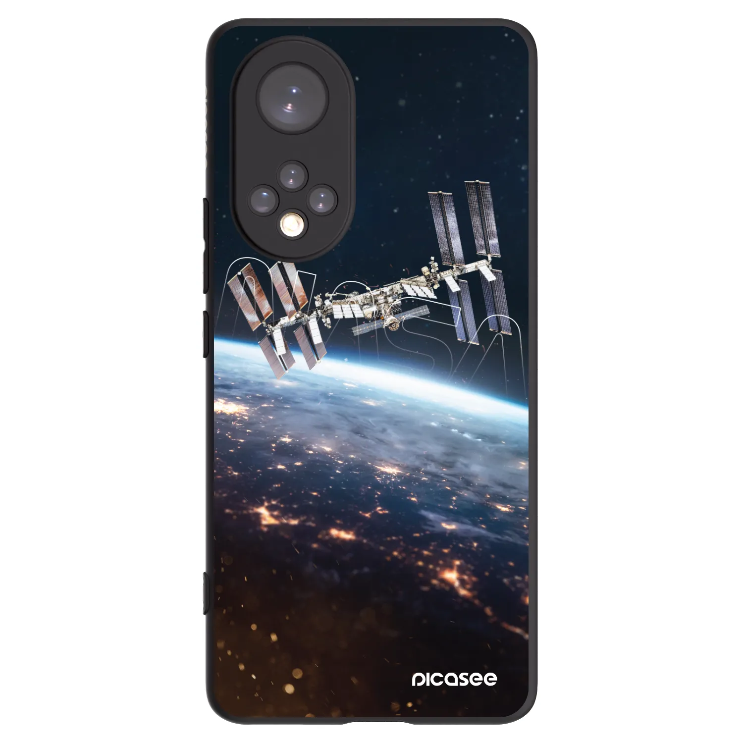 Picasee Μαύρη θήκη σιλικόνης για Honor 50 5G - Station