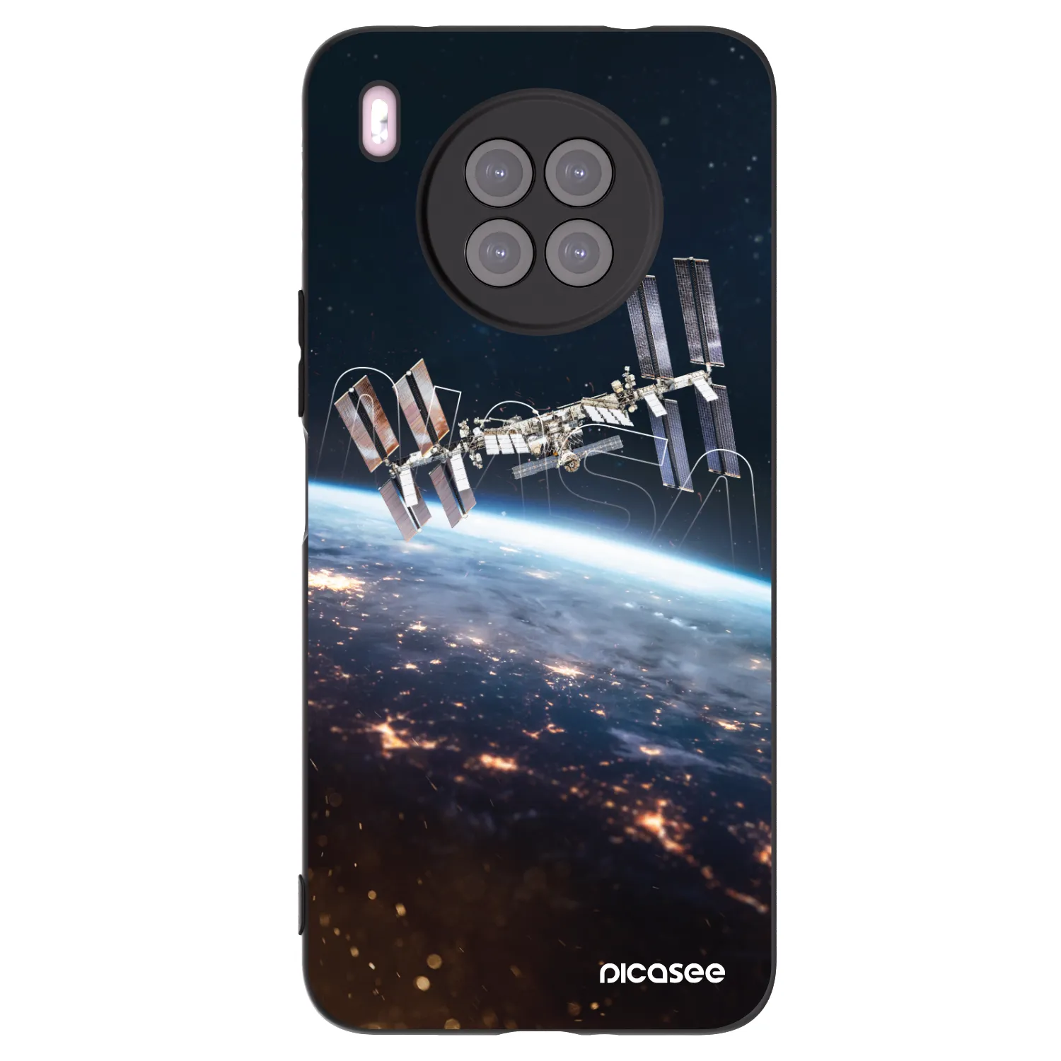 Picasee Μαύρη θήκη σιλικόνης για Huawei Nova 8i - Station