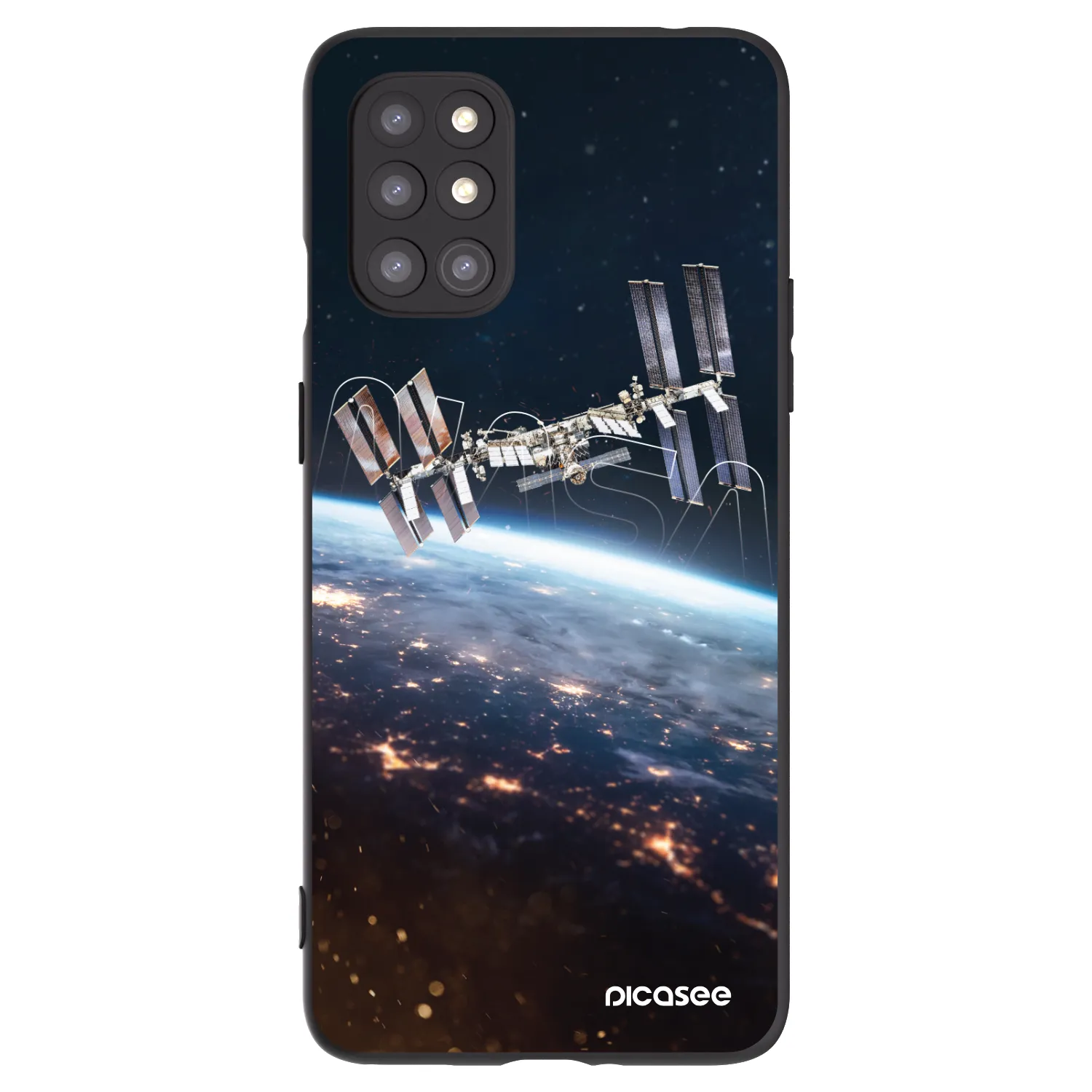 Picasee Μαύρη θήκη σιλικόνης για OnePlus 8T - Station