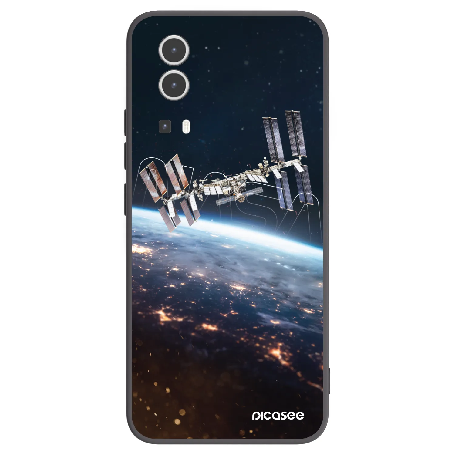 Picasee Μαύρη θήκη σιλικόνης για Vivo Y72 5G - Station