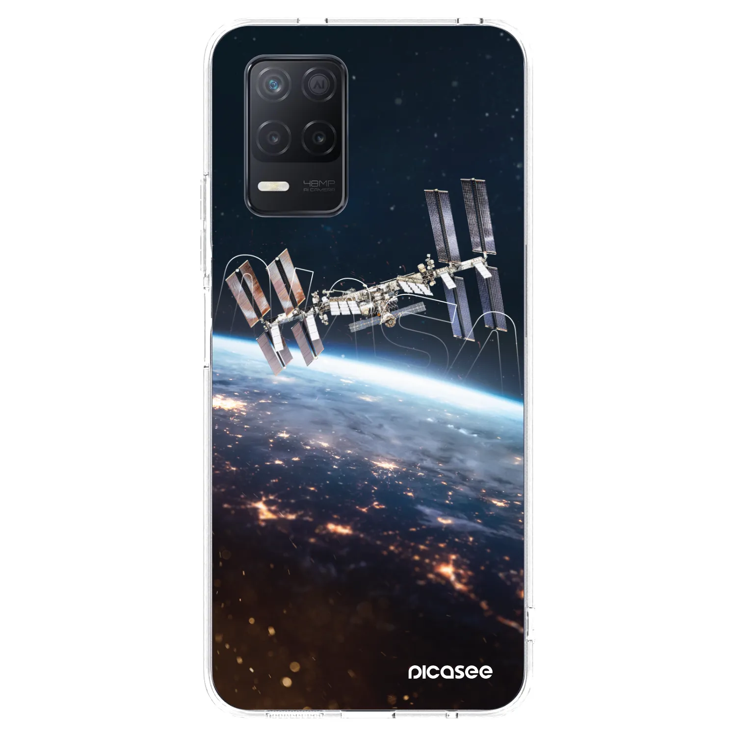 Picasee διαφανής θήκη σιλικόνης Realme 8 5G - Station