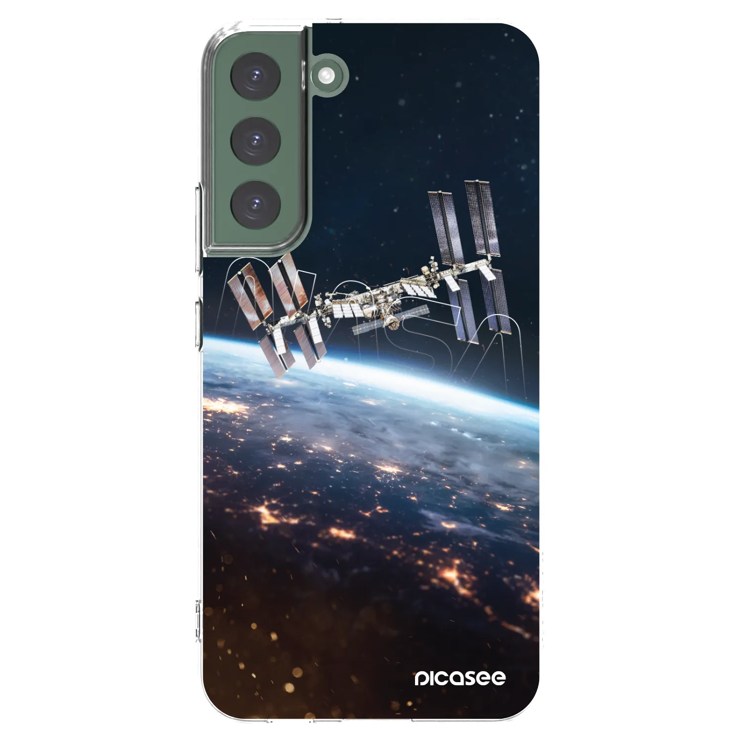Picasee διαφανής θήκη σιλικόνης Samsung Galaxy S22+ 5G - Station