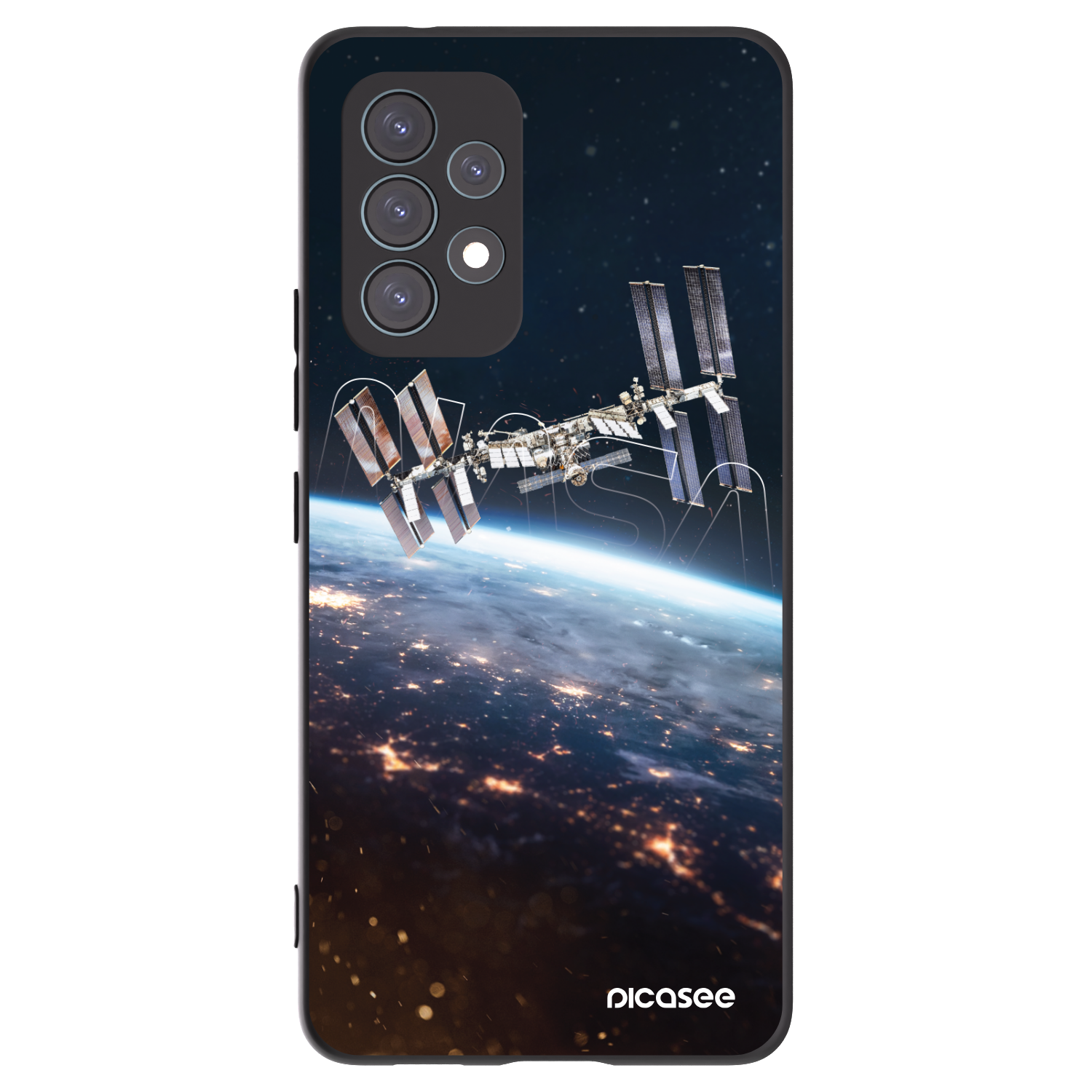 Picasee Μαύρη θήκη σιλικόνης για Samsung Galaxy A53 5G A536 - Station