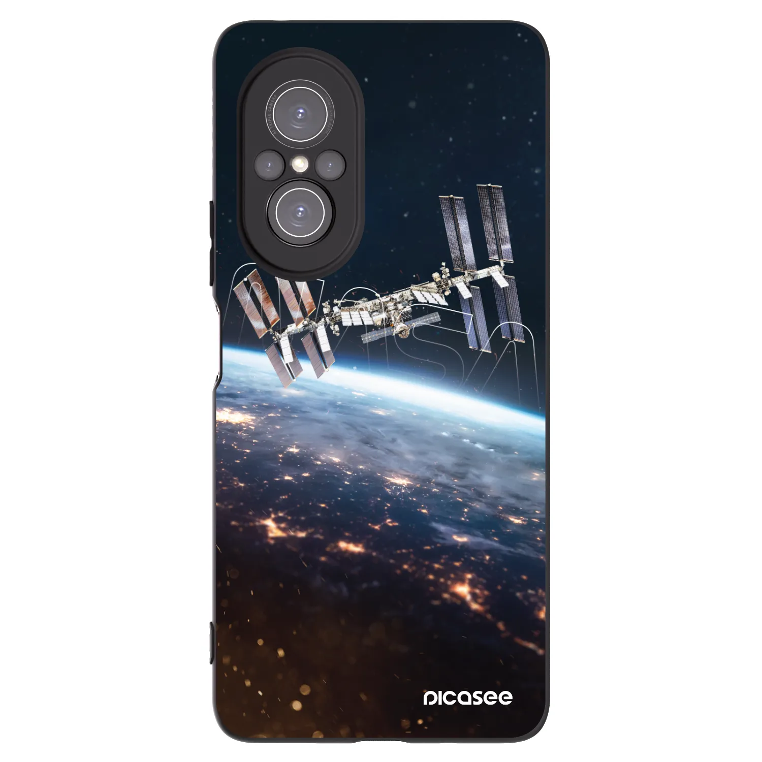 Picasee Μαύρη θήκη σιλικόνης για Huawei Nova 9 SE - Station