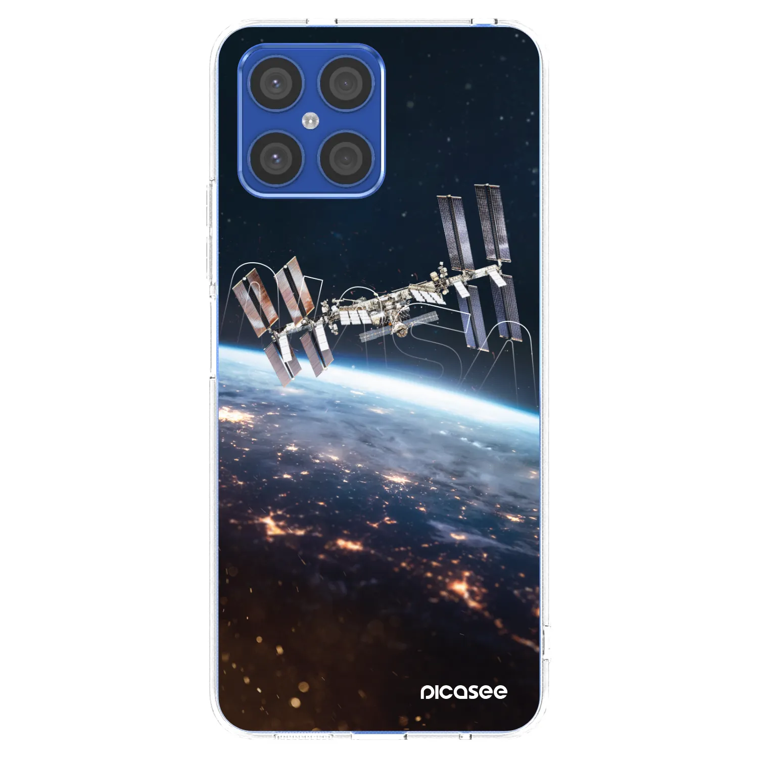 Picasee διαφανής θήκη σιλικόνης Honor X8 4G - Station