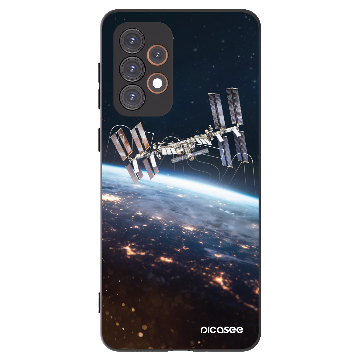 Picasee Μαύρη θήκη σιλικόνης για Samsung Galaxy A33 5G A336 - Station