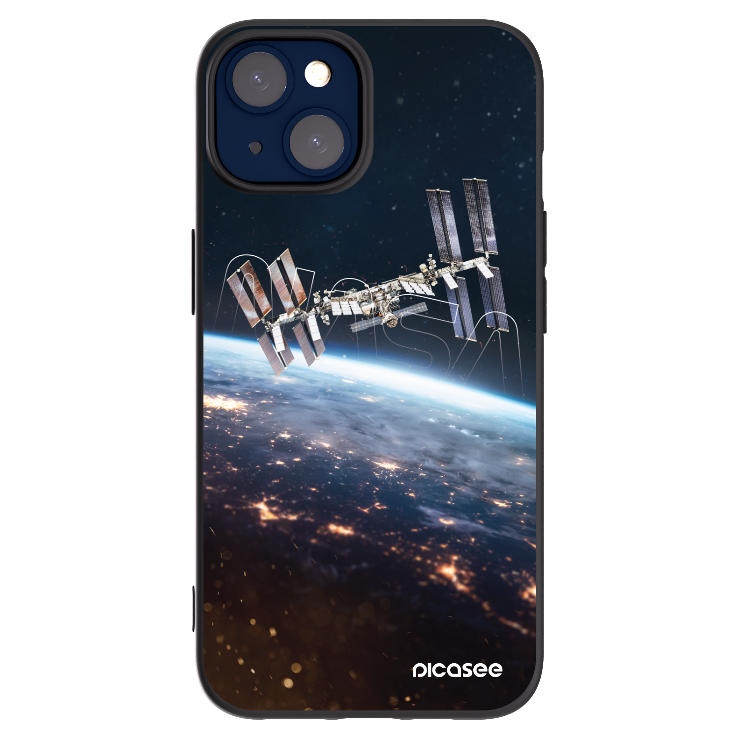 Picasee Μαύρη θήκη σιλικόνης για Apple iPhone 14 - Station