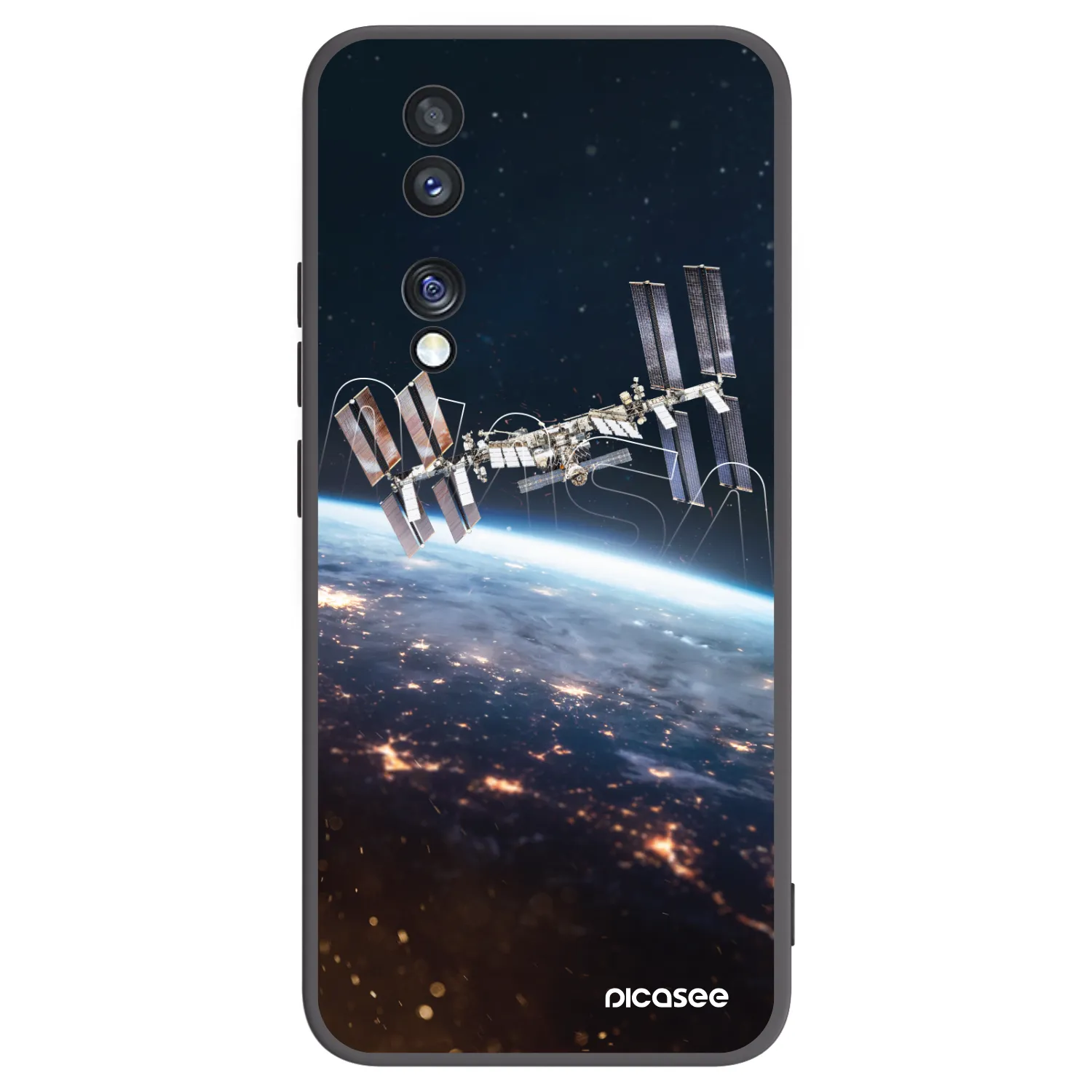 Picasee Μαύρη θήκη σιλικόνης για Honor 70 - Station