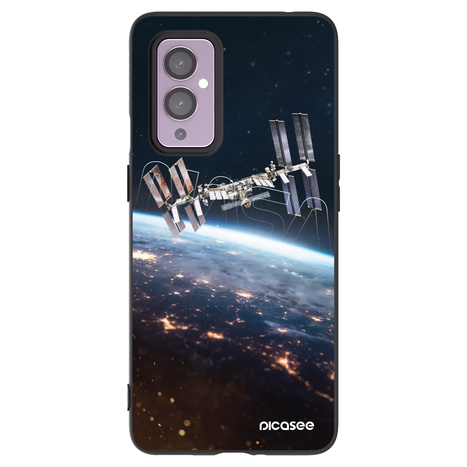 Picasee Μαύρη θήκη σιλικόνης για OnePlus 9 - Station