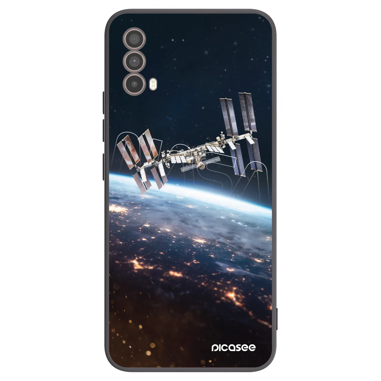 Picasee Μαύρη θήκη σιλικόνης για Motorola Moto E40 - Station