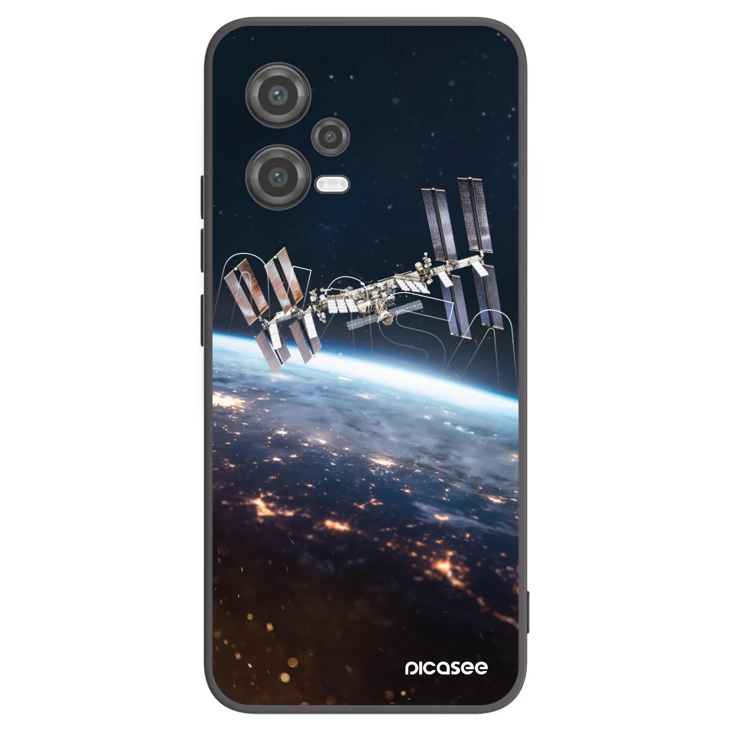 Picasee Μαύρη θήκη σιλικόνης για Xiaomi Poco X5 - Station