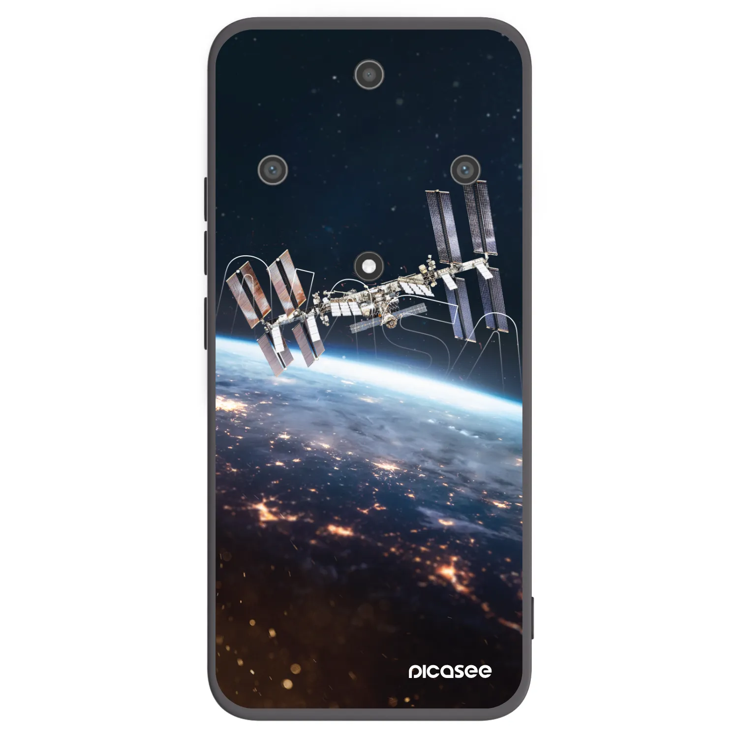 Picasee Μαύρη θήκη σιλικόνης για Honor Magic5 Lite 5G - Station
