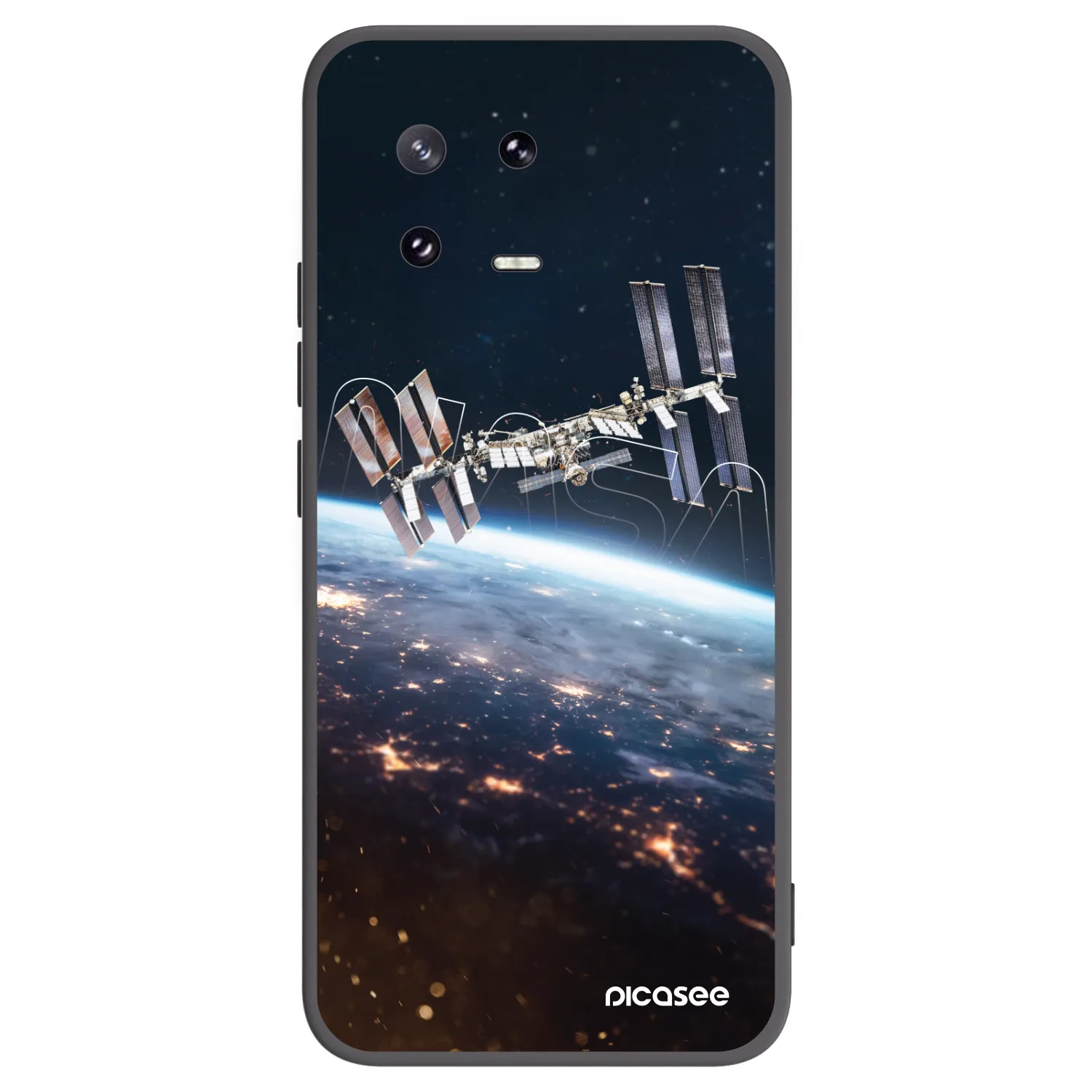 Picasee Μαύρη θήκη σιλικόνης για Xiaomi 13 Pro - Station