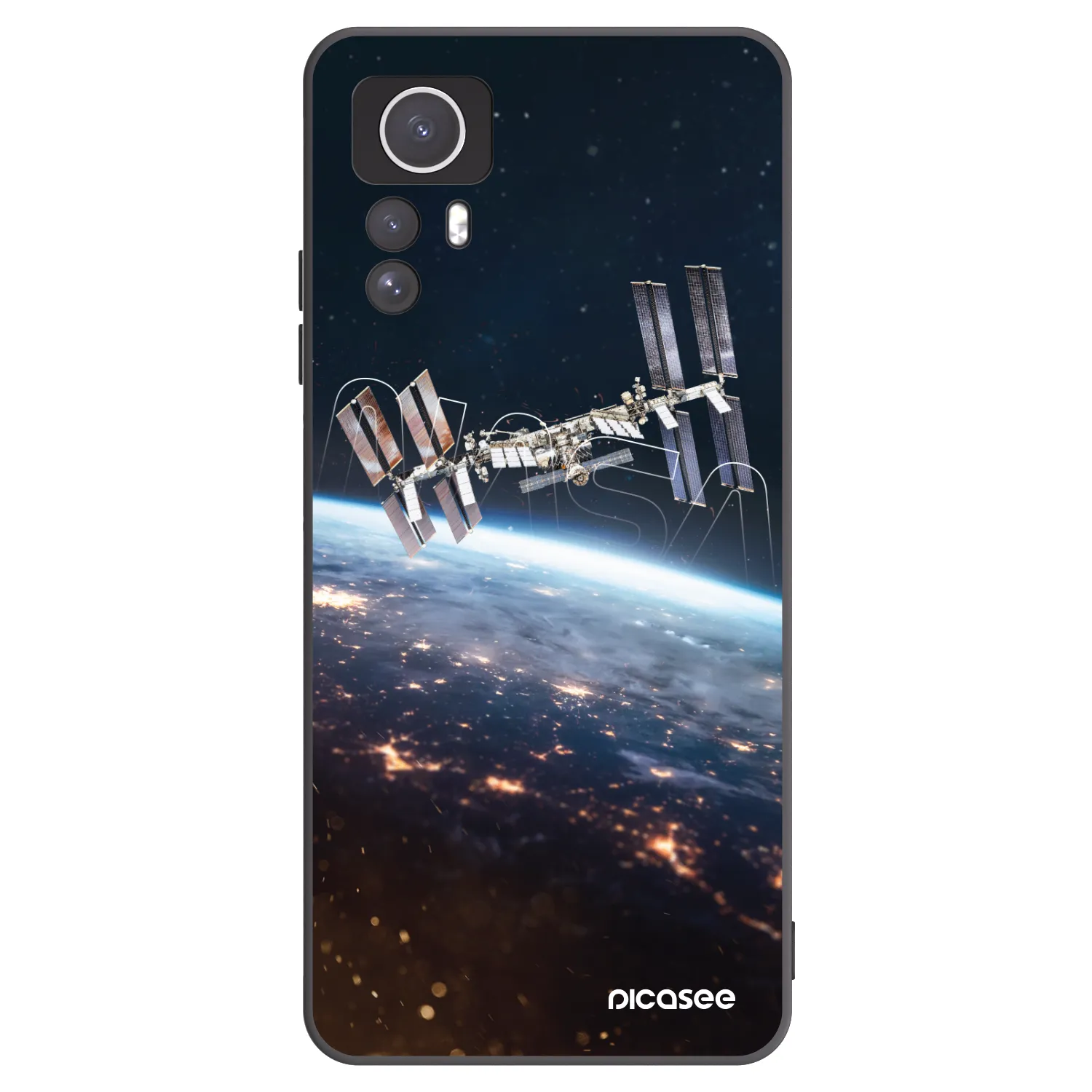 Picasee Μαύρη θήκη σιλικόνης για Xiaomi Redmi Note 12S - Station