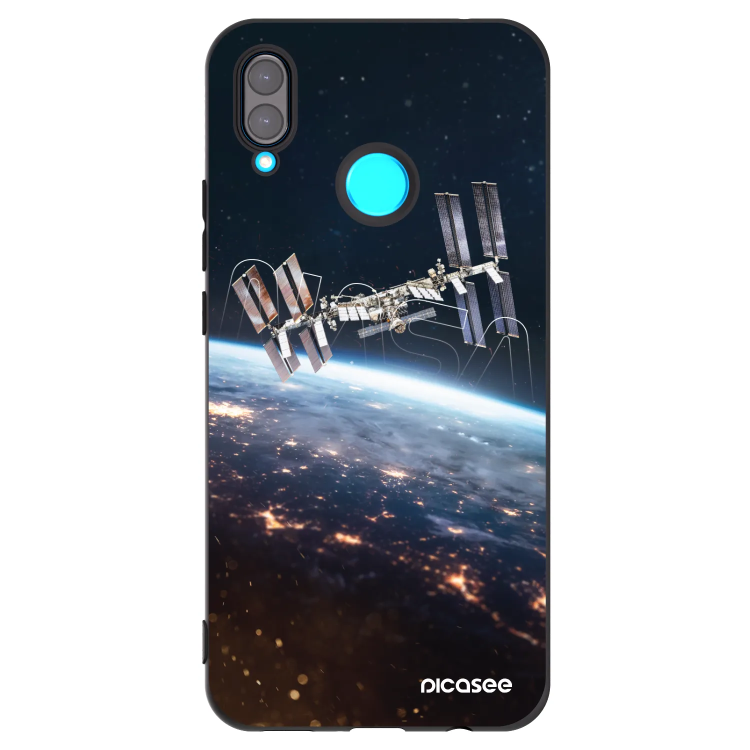 Picasee Μαύρη θήκη σιλικόνης για Huawei Nova 3 - Station