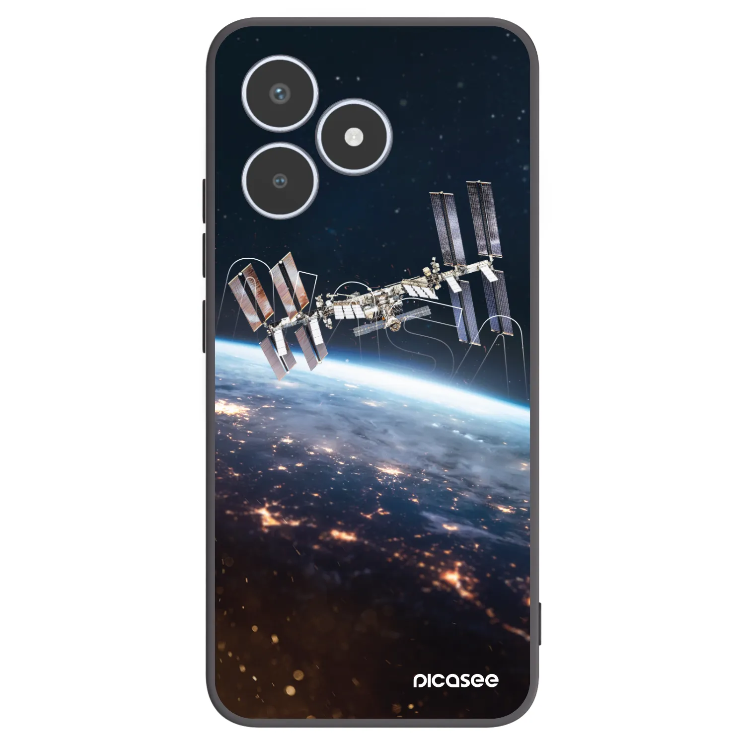 Picasee Μαύρη θήκη σιλικόνης για Realme C53 - Station