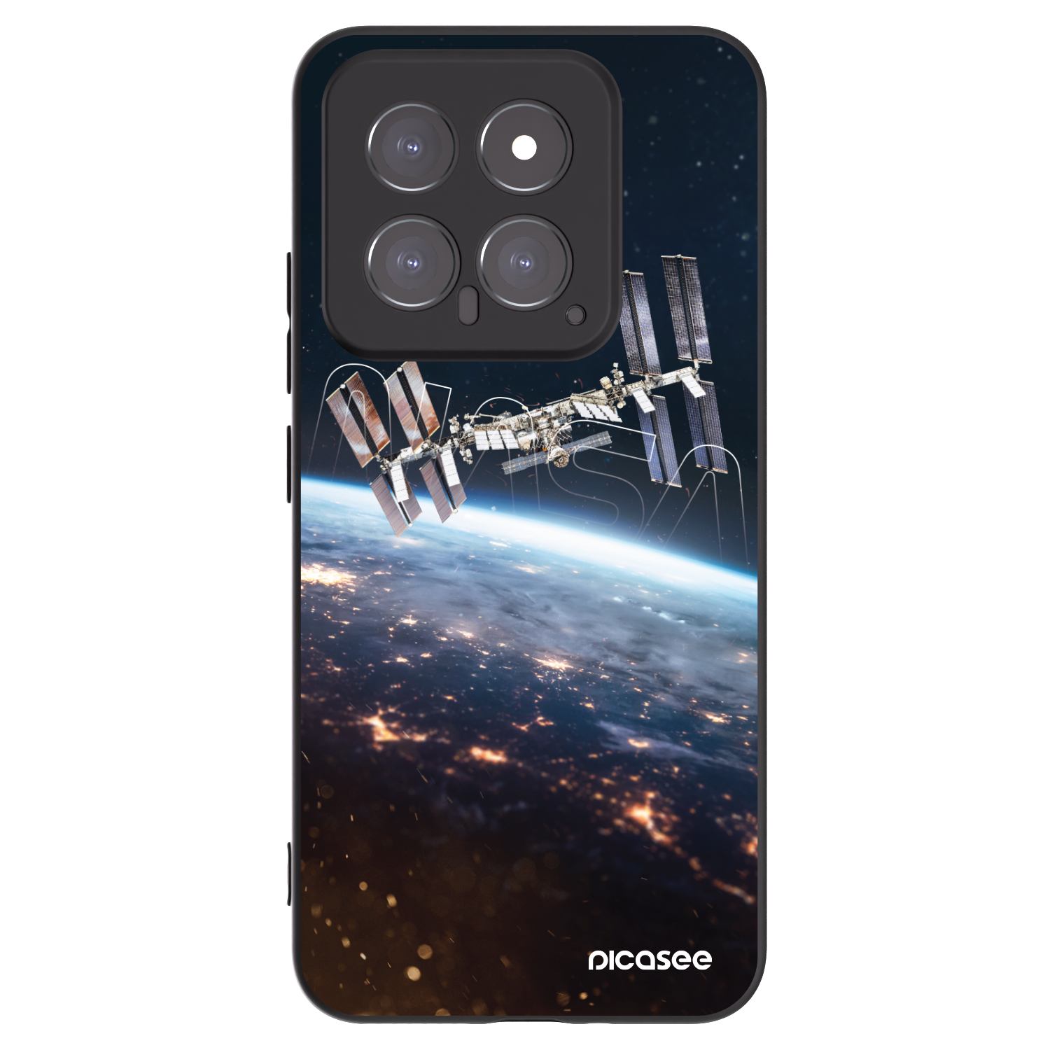 Picasee Μαύρη θήκη σιλικόνης για Xiaomi 14 - Station