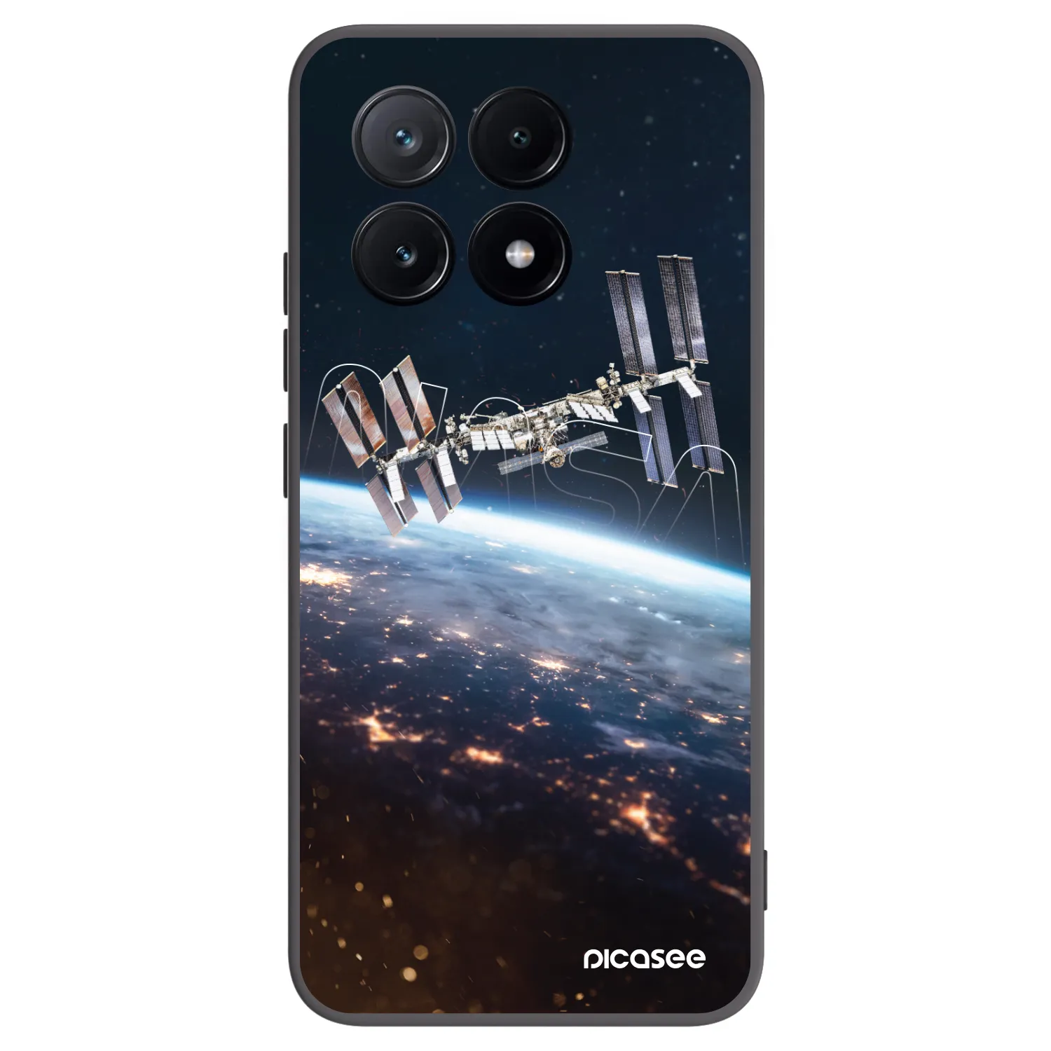 Picasee Μαύρη θήκη σιλικόνης για Xiaomi Poco X6 Pro - Station