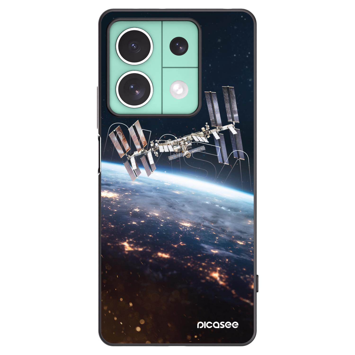 Picasee Μαύρη θήκη σιλικόνης για Xiaomi Redmi Note 13 5G - Station