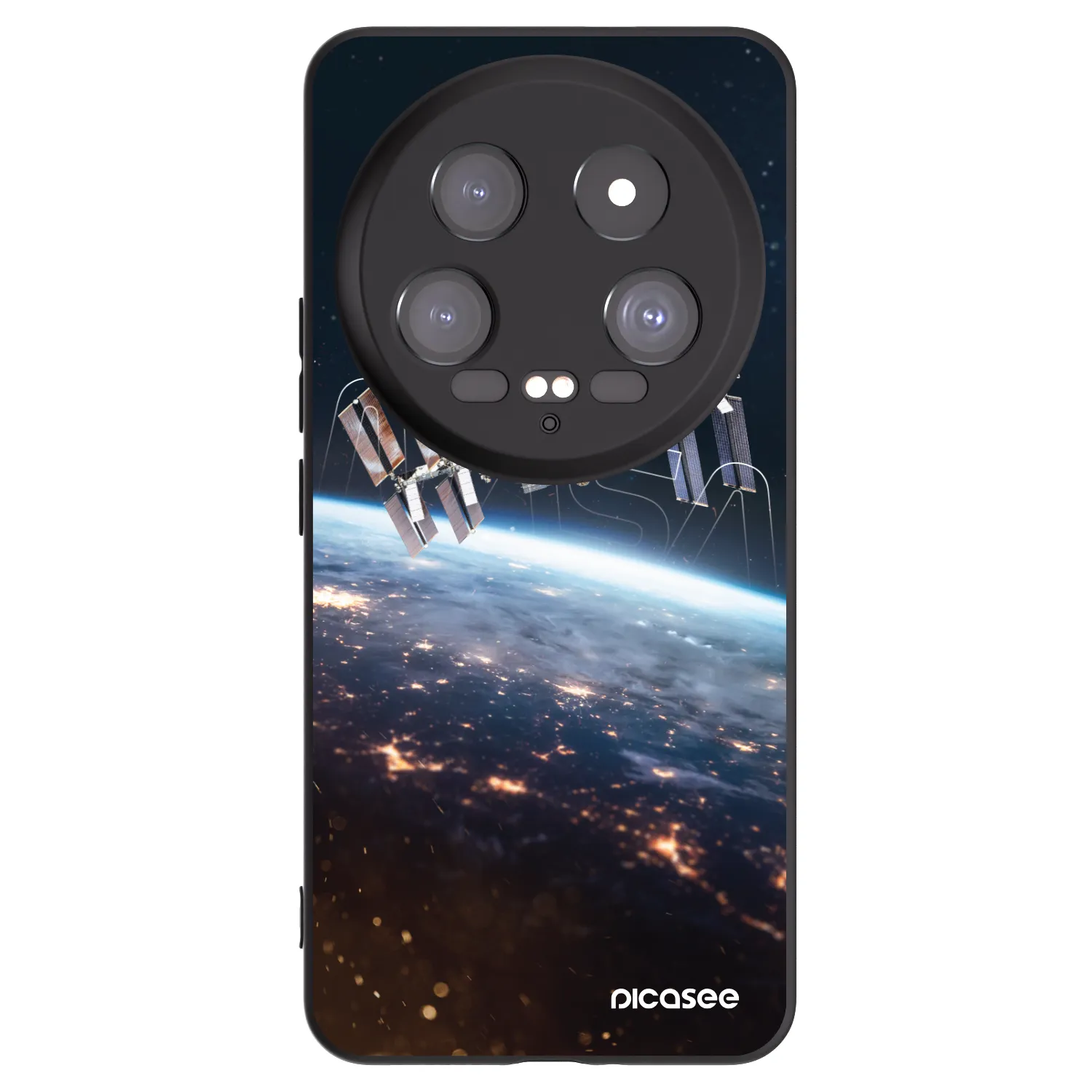 Picasee Μαύρη θήκη σιλικόνης για Xiaomi 14 Ultra - Station