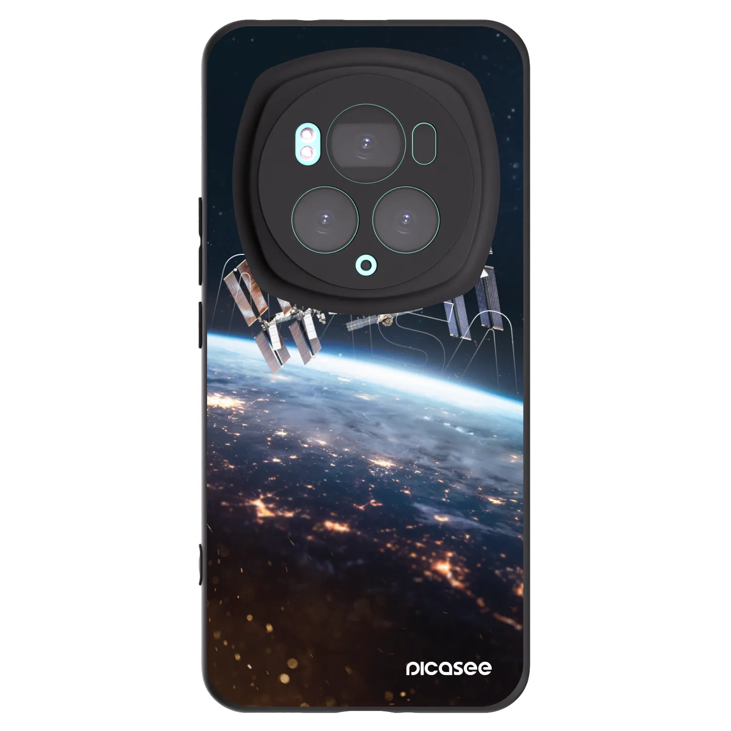 Picasee Μαύρη θήκη σιλικόνης για Honor Magic6 Pro - Station