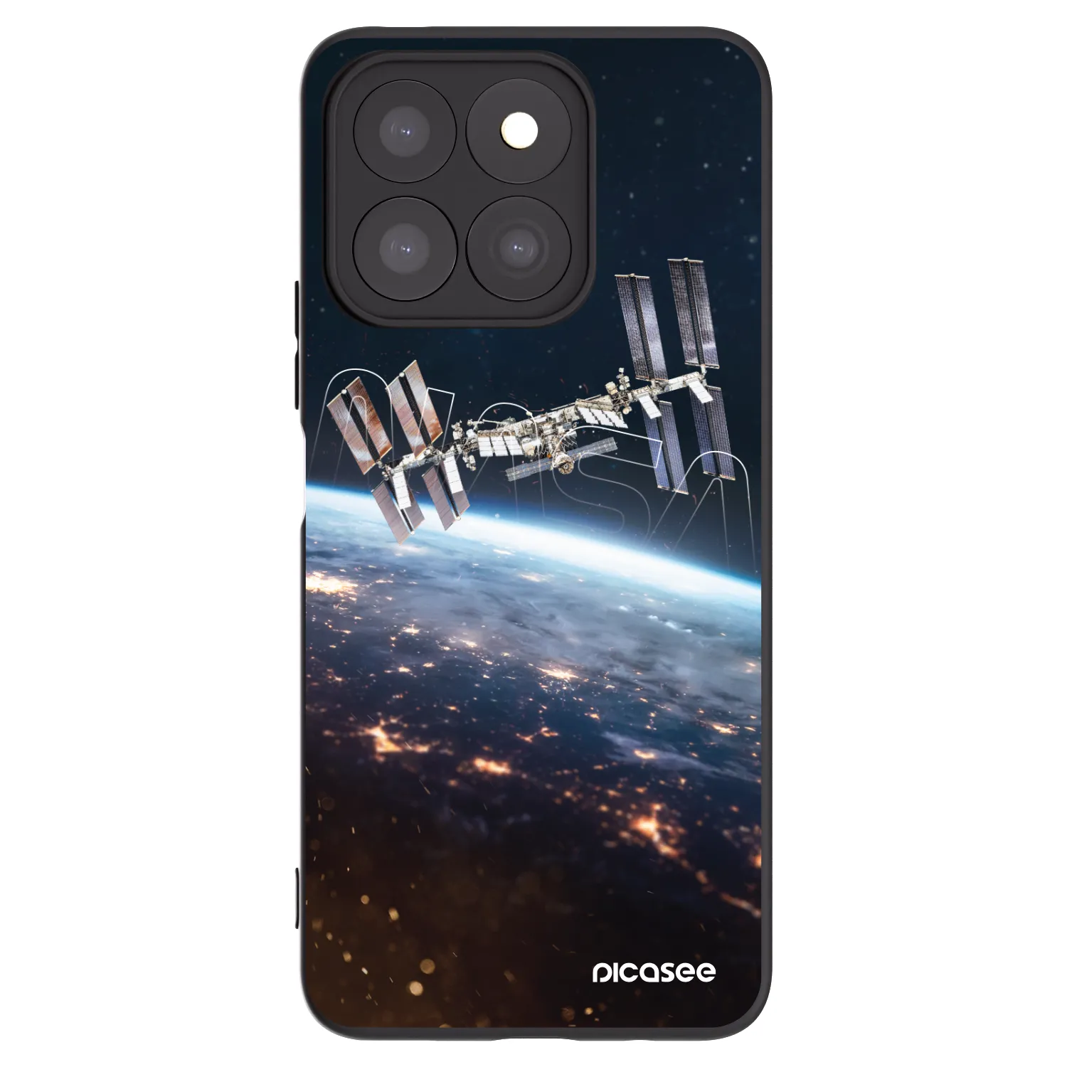 Picasee Μαύρη θήκη σιλικόνης για Honor X8b - Station