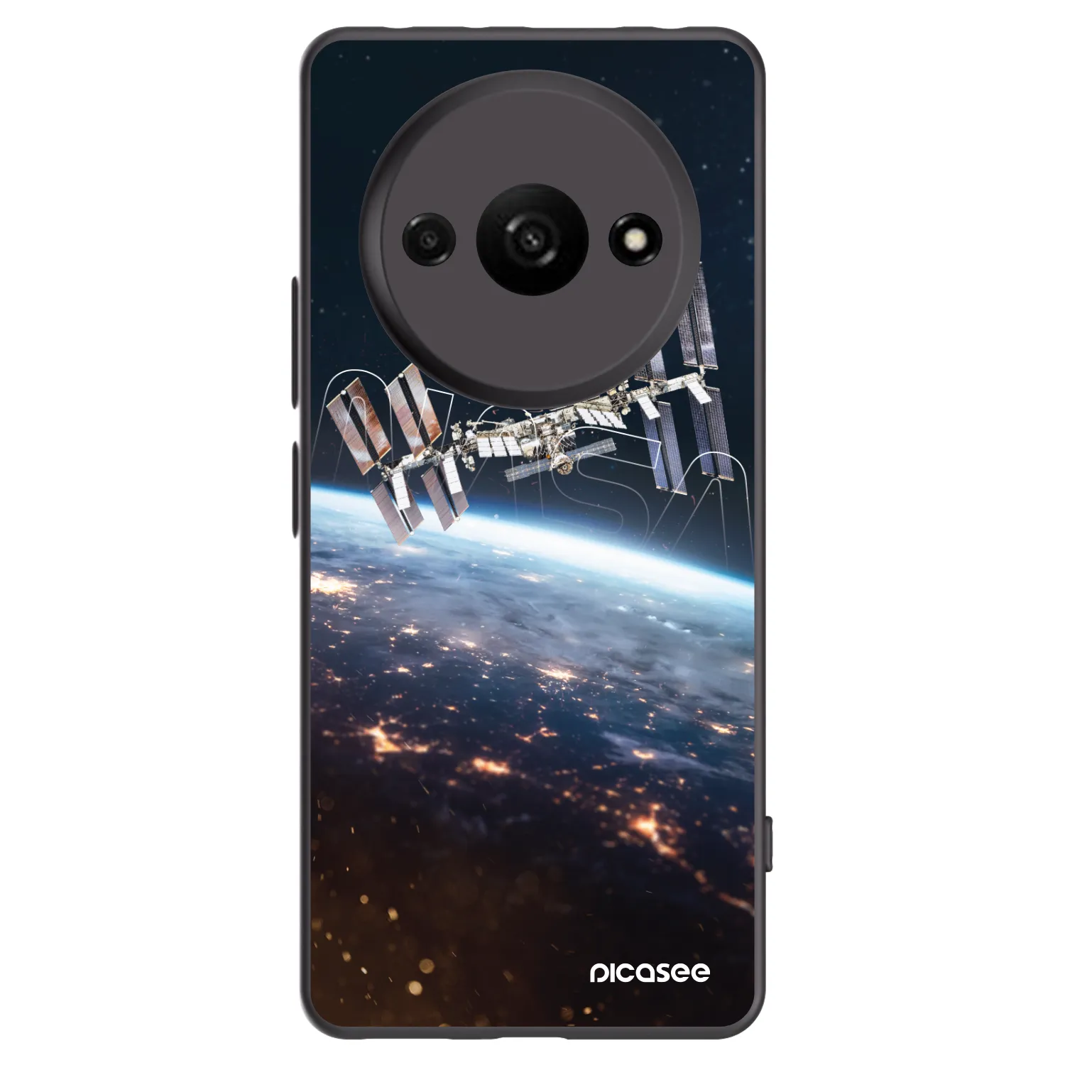 Picasee Μαύρη θήκη σιλικόνης για Xiaomi Redmi A3 - Station