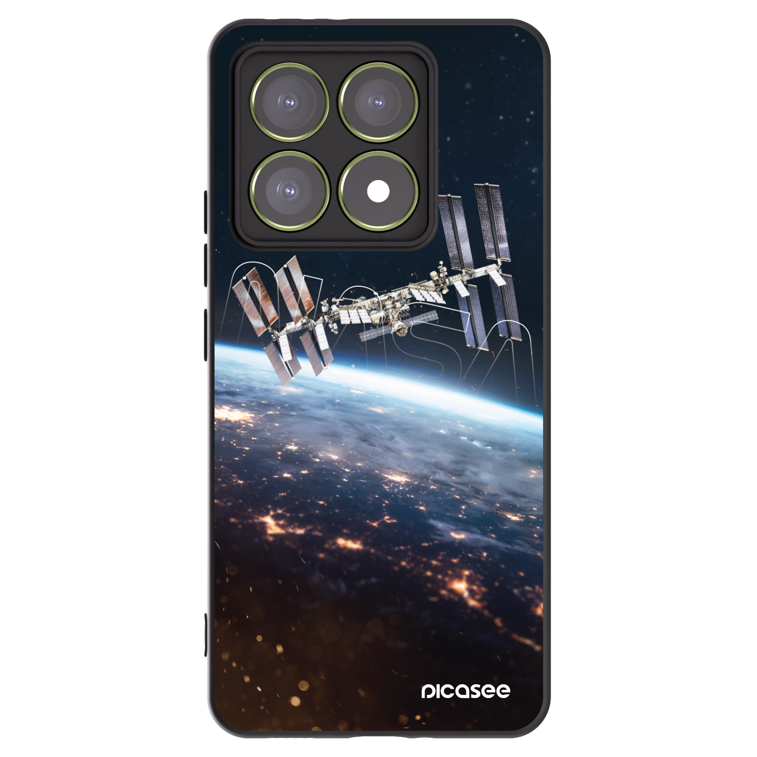 Picasee Μαύρη θήκη σιλικόνης για Xiaomi 14T - Station