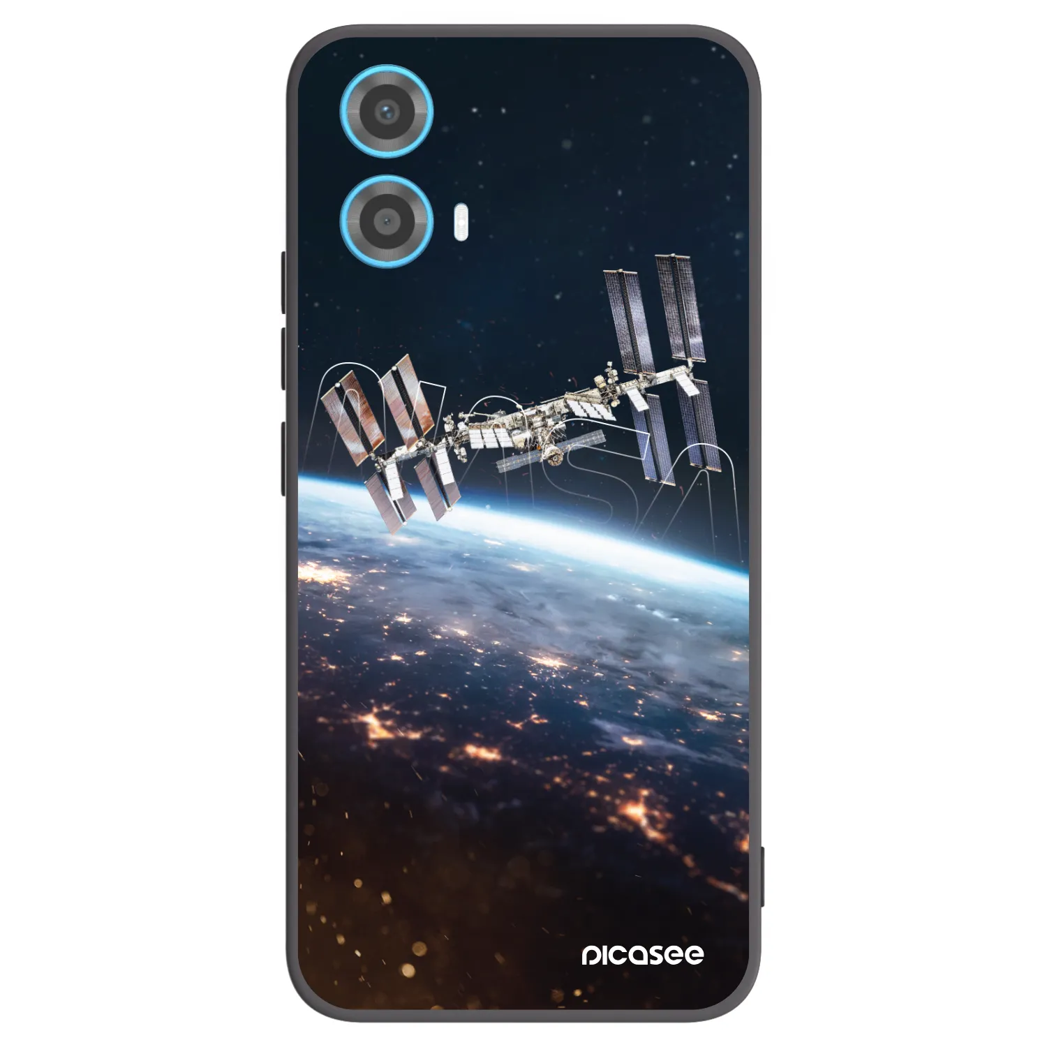 Picasee Μαύρη θήκη σιλικόνης για Motorola Moto G34 5G - Station