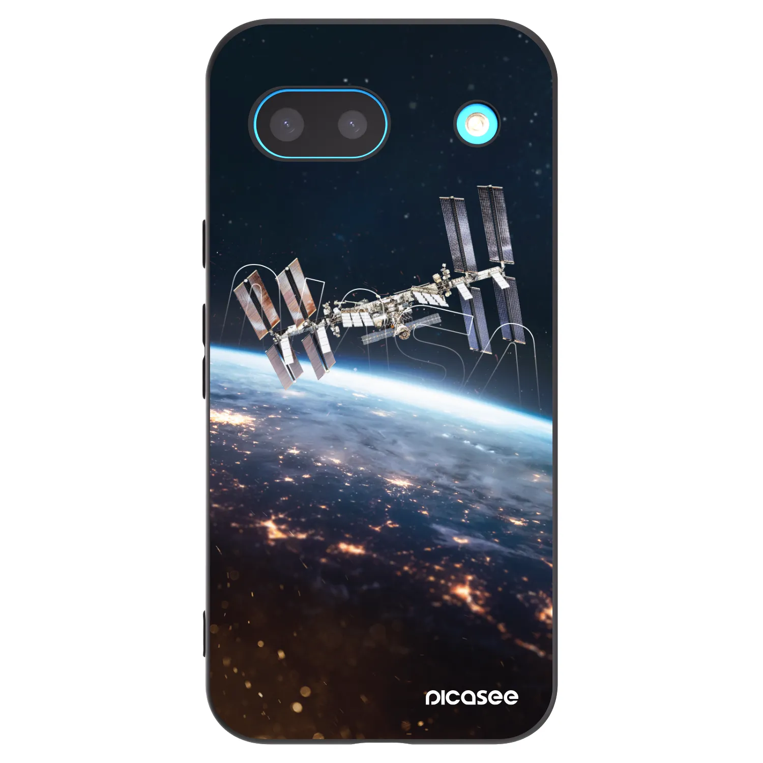 Picasee Μαύρη θήκη σιλικόνης για Google Pixel 8a - Station