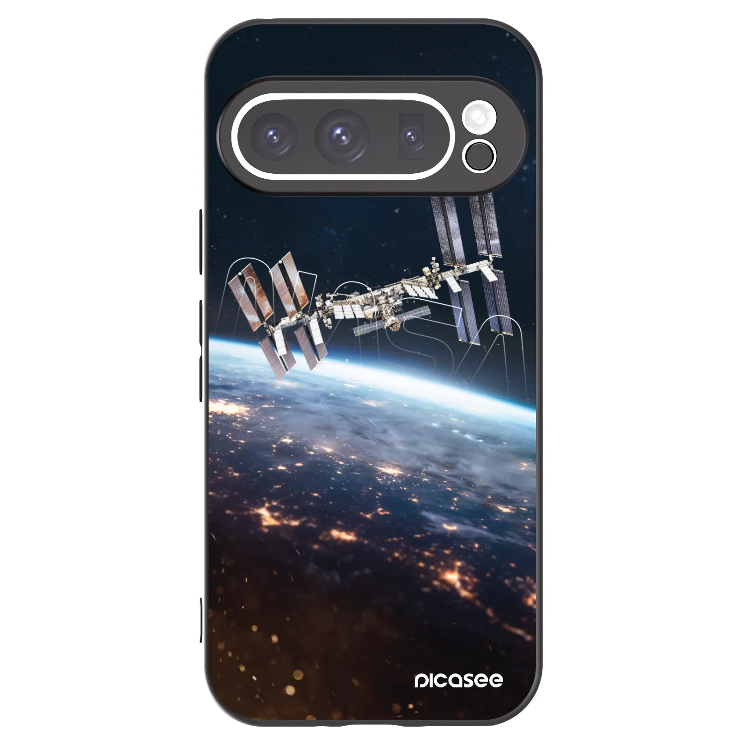 Picasee Μαύρη θήκη σιλικόνης για Google Pixel 9 Pro - Station