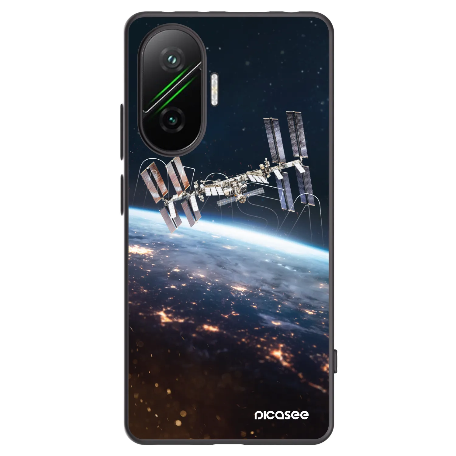 Picasee Μαύρη θήκη σιλικόνης για Xiaomi Poco F7 5G - Station