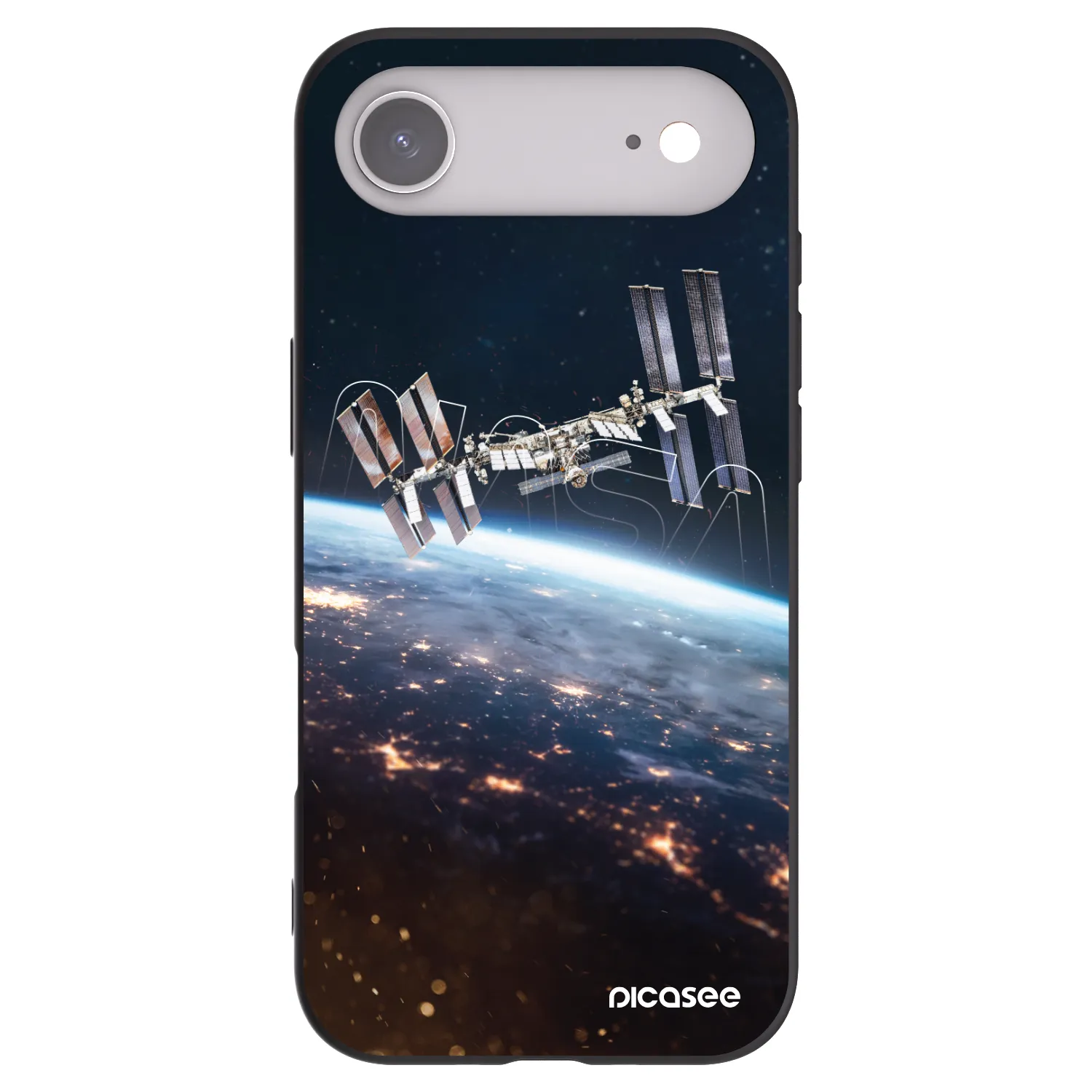 Picasee Μαύρη θήκη σιλικόνης για Apple iPhone Air - Station